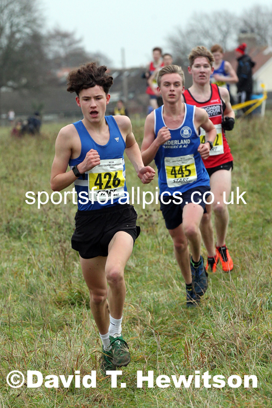 Mens under-17s, 2021 North Eastern Cross Country Championships, Sedgefield. Photo: David T. Hewitson/Sports for All Pics
